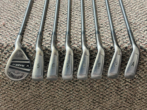 Callaway RAZR XF Iron Set 4H 5-AW Callaway 60g R Flex Shafts GP