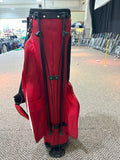 Izzo Stand Bag 4-Way Divider 4 Pockets Handle Harness Rain Hood Red/White