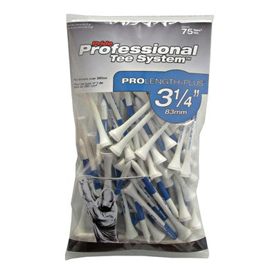 Pride PTS Professional Tee System Pro Length Plus 3-1/4" White 75 Count