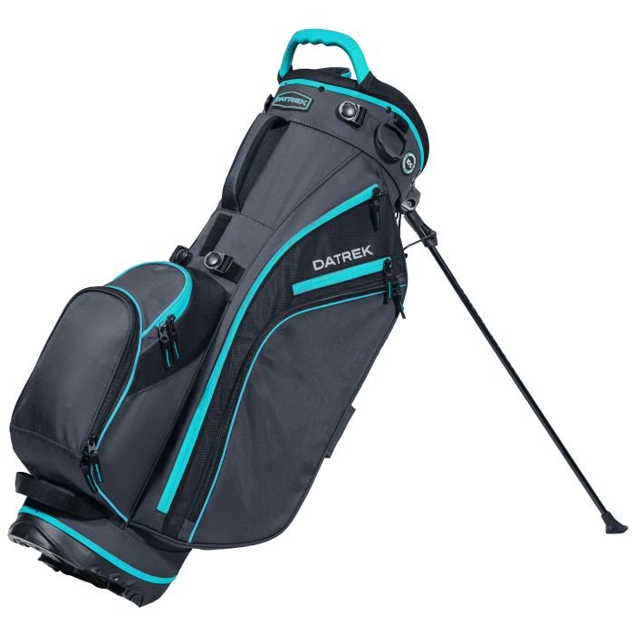 Datrek Go Lite Hybrid Stand Bag Charcoal Turquoise Black 14 Way Divider