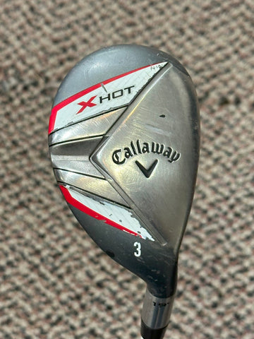 Callaway X Hot 19° 3 Hybrid X Hot 60g Stiff Flex Shaft Golf Pride MCC Grip