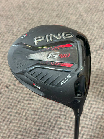 Ping G410 Plus 9° Driver w/HC Tensei S Flex Shaft Golf Pride Tour Velvet Grip