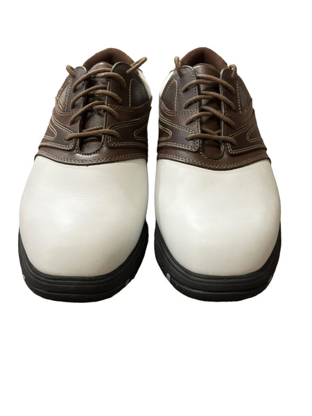 Etonic Dri-Tech Golf Shoes US-8.5 Medium Brown/White Leather  display picture 3