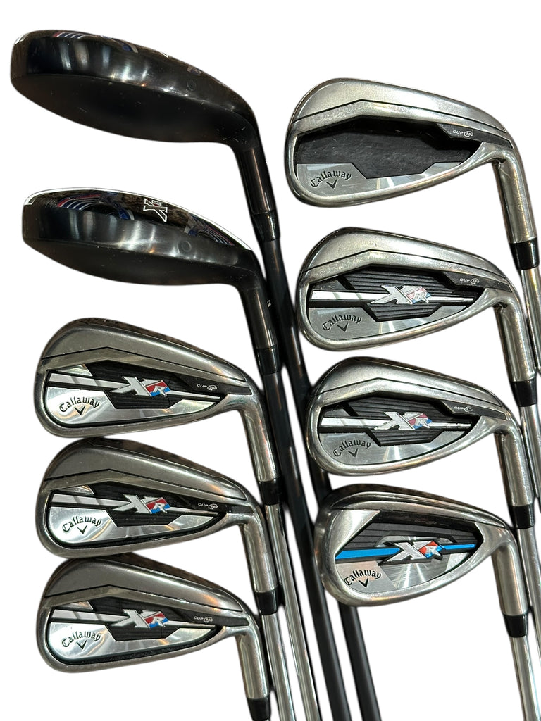 Callaway XR Iron Set 3-4H 5-AW Speedstep 80 R Flex Shafts Callaway Grips