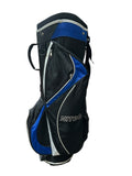 Nitro Cart Bag 11-Way Divider 4 Pockets Strap Handle Rain Hood Black/ Blue