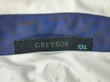 Greyson 2XL Men's Golf Shirt White Greyson Pattern Made In Peru