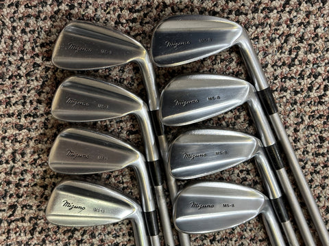 Mizuno MS-8 Iron Set 4-PW/SW Mizuno Silvex S Flex Shafts GP Tour Wrap Grips