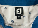 Foot Joy 2XL Men's Golf Shirt White/Blue Pattern Made In China