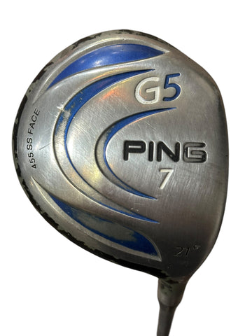 Ping G5 21° 7 Wood TFC100F Regular Flex Shaft Rife Grip