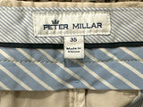 Peter Millar Men's Golf Shorts Size 35 Beige Made in China