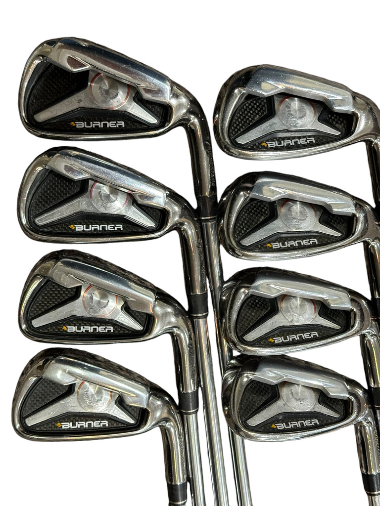 TaylorMade Burner 1.0 Iron Set 4-AW +1/2" Burner 85 S Flex Shafts Lamkin Grips