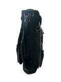 Maxfli Cart Bag 13-Way Divider 12 Pockets Shoulder Strap Carry Handle Blk/Wht