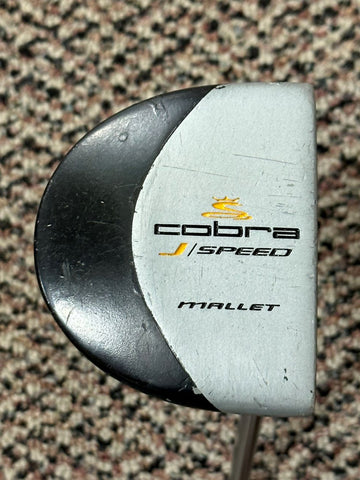 Cobra J/Speed Mallet 34" Putter Cobra Steel Shaft Golf Pride Players Wrap Grip