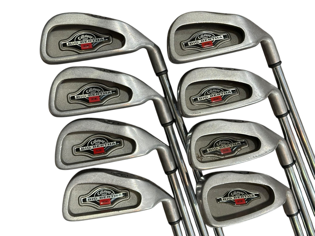 Callaway 1996 Big Bertha Iron Set 3-PW Memphis 10 Uniflex Shafts Callaway Grips