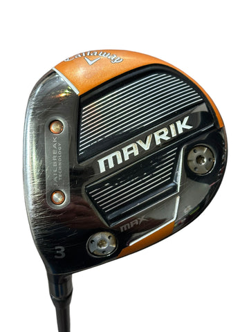 Callaway LH Mavrik Max 15° 3 Wood Riptide 6.0 60g S Flex Shaft Winn Dri•Tac Grip