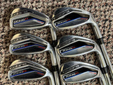 Cobra King F7 One Length Iron Set 5-PW King F7 S Flex Shafts MCC +4 Grips