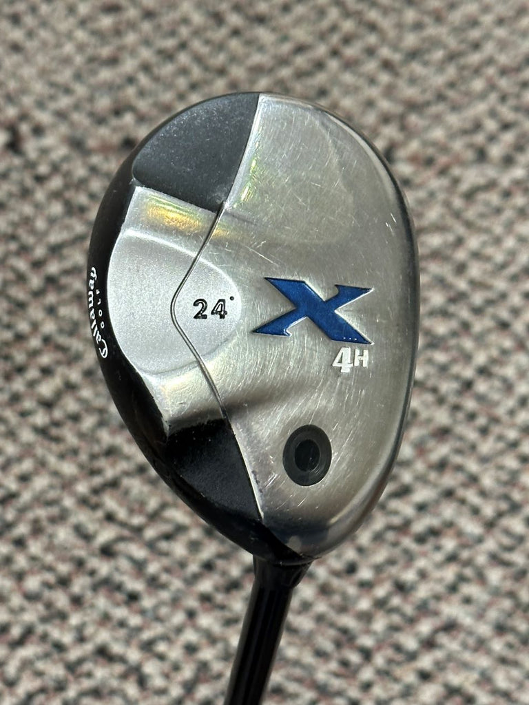 Callaway X Series 24° 4 Hybrid Callaway 80g Stiff Flex Shaft Golf Pride MCC Grip