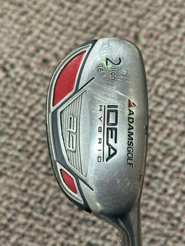 Adams Idea a3 16° 2 Hybrid Iron Pro Launch Red R Flex Shaft Lamkin Grip