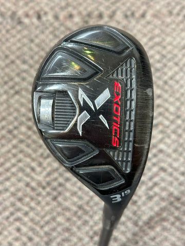 Tour Edge Exotics X 19° 3 Hybrid Fuel Exotics 50g Regular Flex Shaft Ping Grip