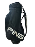Ping Staff Bag 3-Way Divider 3 Pockets Shoulder Strap Carry Handle Rain Hood
