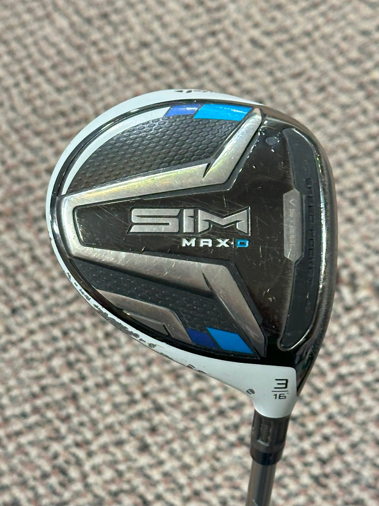 TaylorMade Sim Max D 16° 3 Wood Helium 5F2 Senior Flex Shaft Lamkin UTX Grip