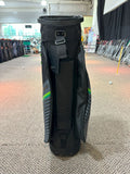 TaylorMade Cart Bag 14-Way Divider 7 Pockets Strap Handle Rain Hood Blk/Grn
