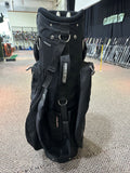 Sun Mountain C130 Cart Bag 14-Way Divider 10 Pockets Strap Handle Rain Hood Black