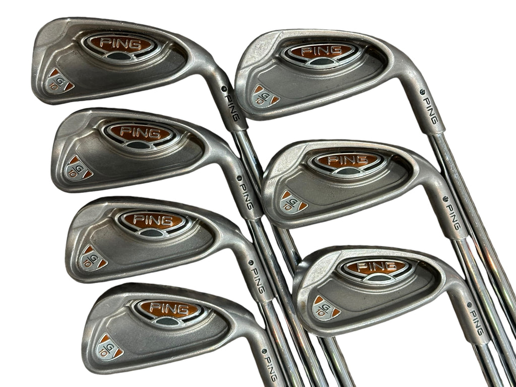 Ping G10 Black Dot Iron Set 4-W AWT Regular Flex Shafts Ping Grips