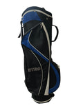 Nitro Cart Bag 11-Way Divider 4 Pockets Strap Handle Rain Hood Black/ Blue