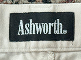 Ashworth Men's Golf Shorts Size 32 Made in India 100% Cotton