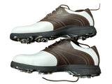 Etonic Dri-Tech Golf Shoes US-8.5 Medium Brown/White Leather