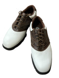 Etonic Dri-Tech Golf Shoes US-8.5 Medium Brown/White Leather