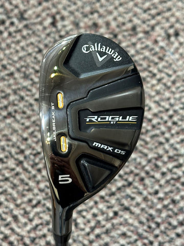 Callaway LH Rogue ST Max OS 5 Hybrid w/HC Recoil F3 R Flex Shaft Callaway Grip