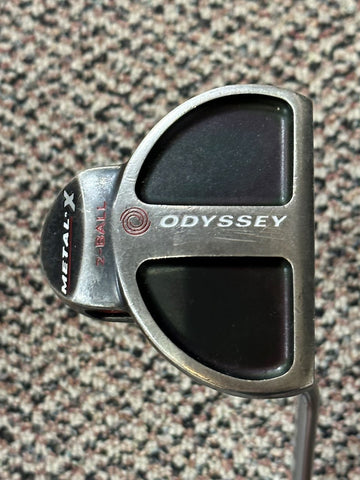 Odyssey Metal X 2 Ball 35" Putter Odyssey Steel Shaft Winn AVS Pistol Grip