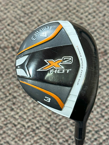 Callaway X2 Hot 15° 3 Wood w/HC Aldila Tour ATX 60g R Flex Shaft Callaway Grip