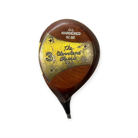 LH Cleveland Classic Oil Hardened RC85 Persimmon 42" 3 Wood DG S Flex Shaft