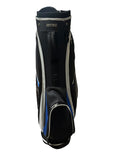 Nitro Cart Bag 11-Way Divider 4 Pockets Strap Handle Rain Hood Black/ Blue