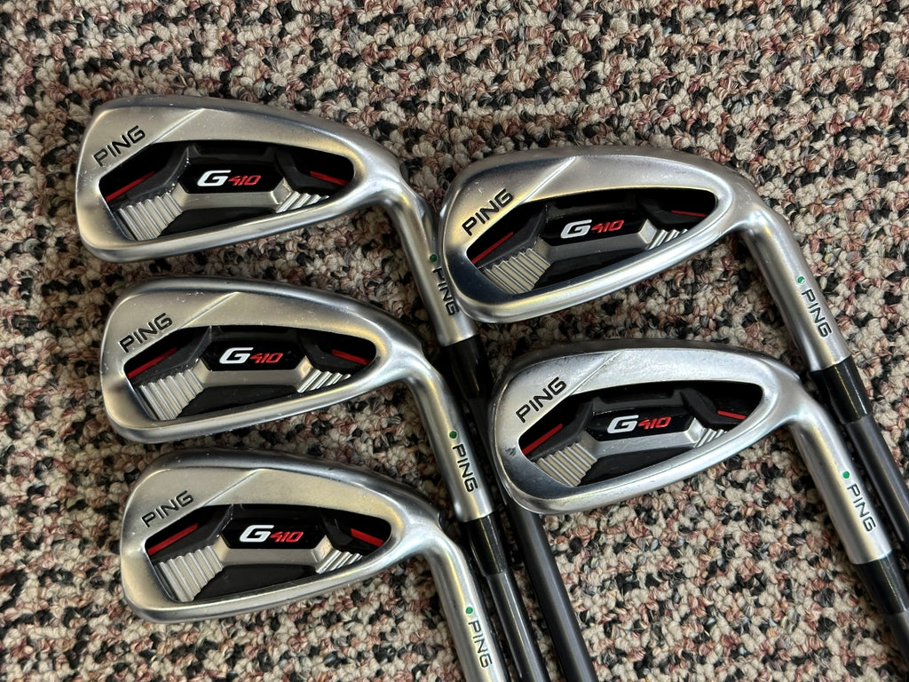 Ping Green Dot G410 Iron Set 6-PW +2" Alta CB Sr Flex Shafts GP MCC +4 Grips