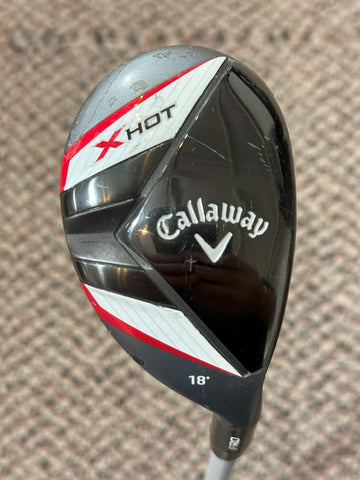 Callaway X Hot Pro 18° 3 Hybrid Project X 6.0 S Flex Shaft Golf Pride MCC Grip