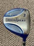 Knuth High Heat 15° 3 Wood Fujikura Pro 53g Sr Flex Shaft Golf Pride MCC +4 Grip