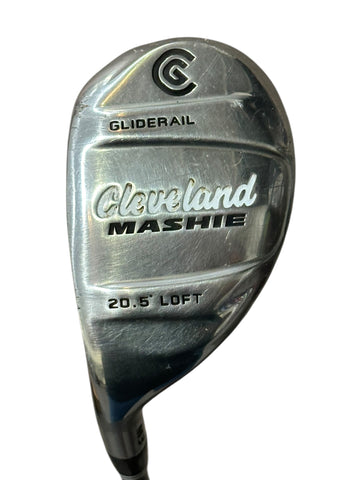 Cleveland LH Mashie Glide Rail M3 20.5° Hybrid Miyazaki S Flex Shaft Karma Grip