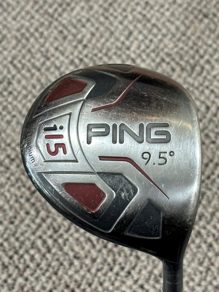 Ping i15 9.5° Driver Pro Launch Red Stiff Flex Shaft Ping Grip