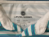 Level Wear Large Men's Golf Shirt Made in China 95% Polyester 5% Spandex