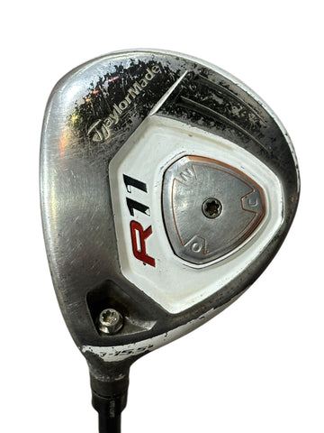 TaylorMade LH R11 15.5° 3 Wood Blur 70g Stiff Flex Shaft Lamkin Crossline Grip