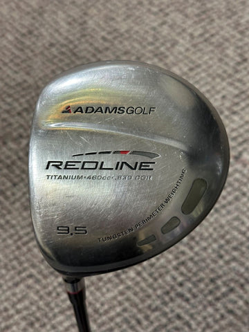 Adams LH Redline 9.5° Driver Fujikura G60 R Flex Shaft Golf Pride Tour Wrap Grip