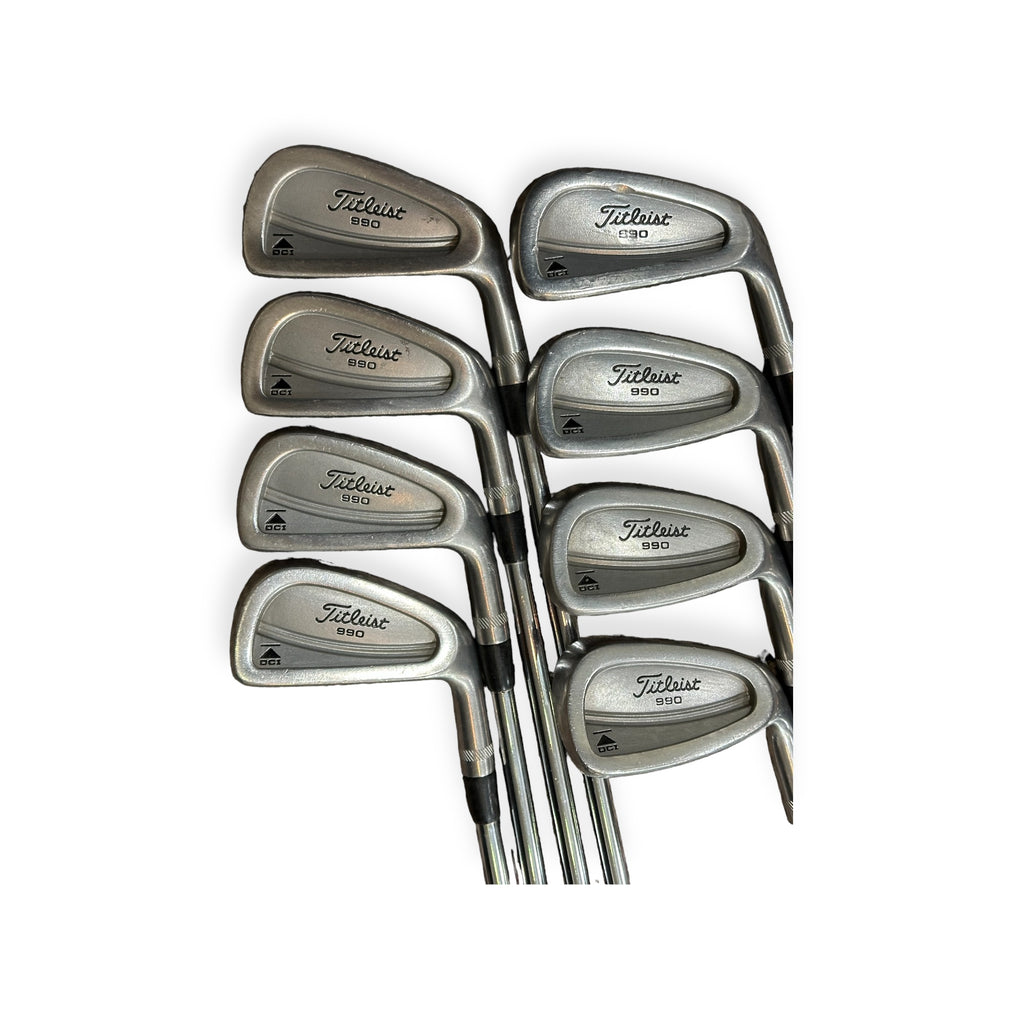 Titleist DCI 990 Black Irons 3-PW -1/2" DG S300 S Flex Shafts Tour Velvet Grips