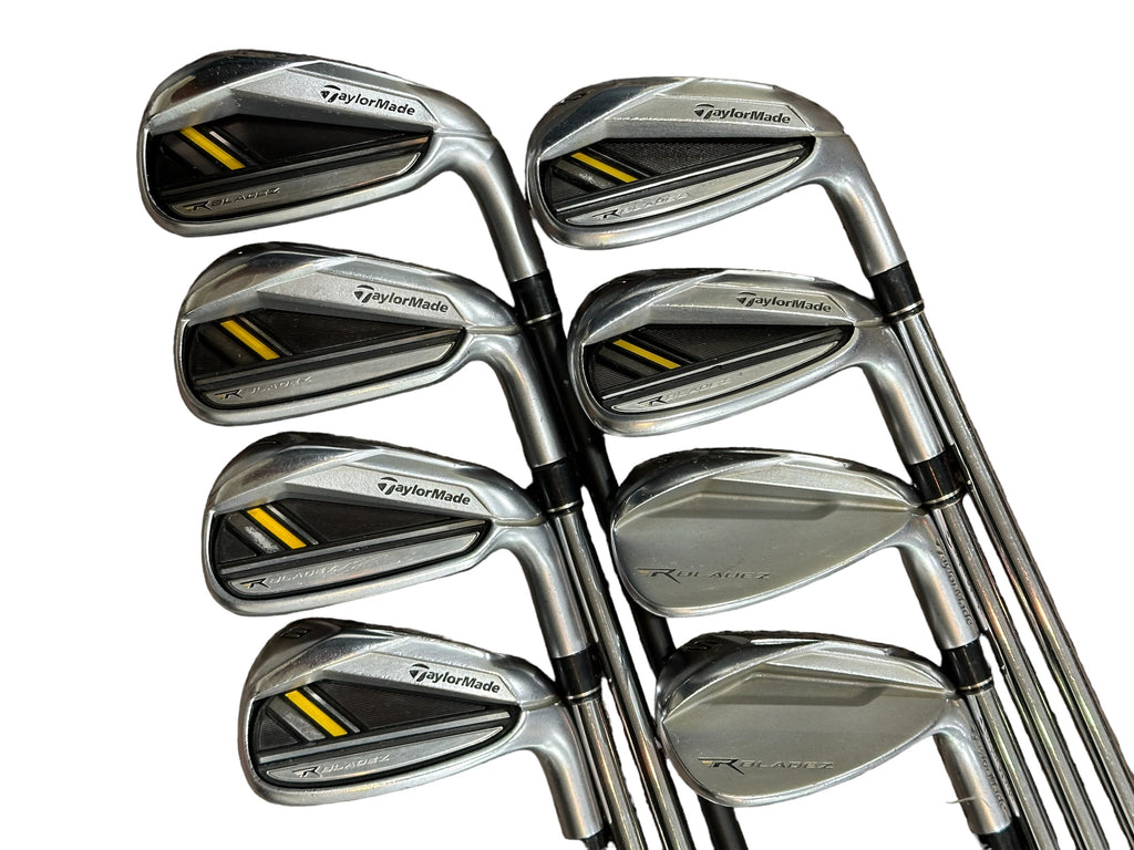 TaylorMade R Bladez Irons 5-SW +1/2" Rocketfuel R Flex Shafts Tour Velvet Grips