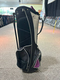 Lynx Stand Bag 8-Way Divider 4 Pockets Carry Handle Rain Hood Purple/Black/White