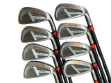 John Daly JC-2 Stainless Iron Set 3-PW JCS-2 Stiff Flex Shafts John Daly Grips