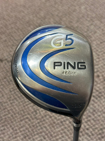 Ping G5 10.5° Driver TFC100D Regular Flex Shaft Golf Pride/Ping Grip